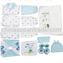 All seasons baby clothes 2013 new style cute printing baby clothing gift set tc1123