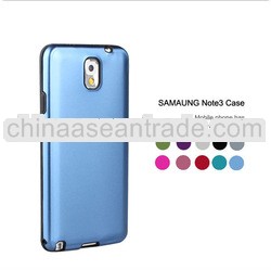 Fashional Protective Soft Silicon Gel + Metal Protective Back Cover For samsung note3 Case,cell phon