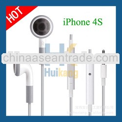 High Quality Earphone&Headphone With Mic and Remote Hook For iPhone 4S For Gils From Earbud Hold