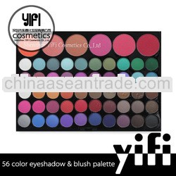 Makeup wholesale!56 colors eyeshadow palette glow in the dark eyeshadow