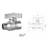 Silver ball valve-G1/2' Manual