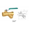 Golden Brass Ball Valve G1/2"