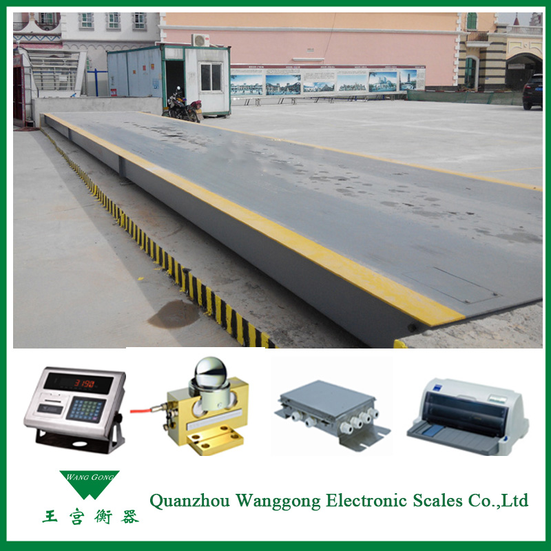 Pitless truck scale with high accuracy load cell