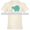 Cartoon Elephant Short Sleeve Tshirt