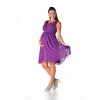 processing Maya U-Neck Silk Chiffon Maternity Dress