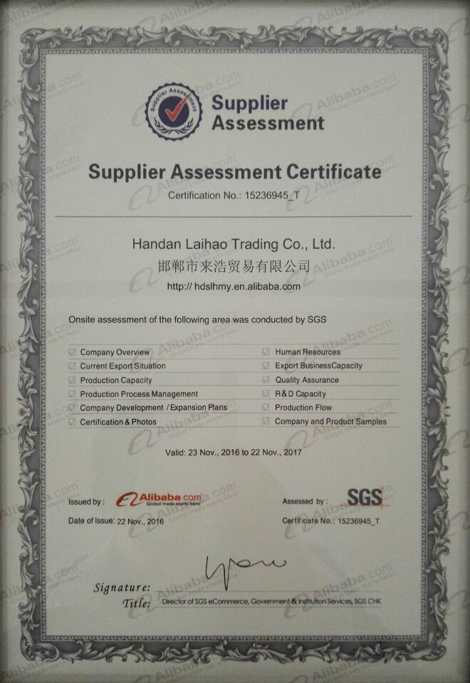 SGS certificate