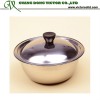 Stainless steel bowl with lid