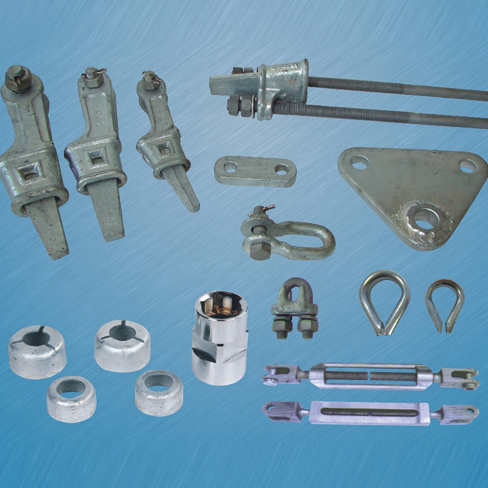 Strain guy wire clamp