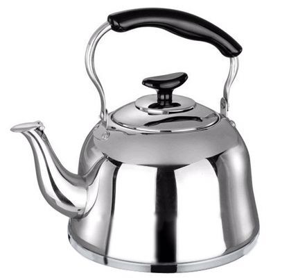 stainless steel whistling kettle with steamer