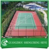 Green tennis court fencing
