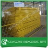 Yellow portable safety fence