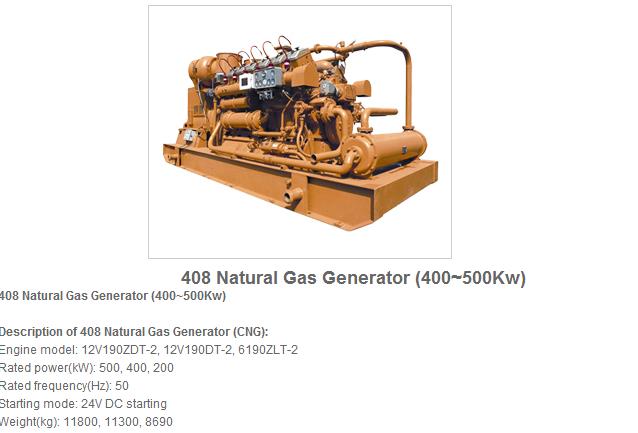 408 natural gas