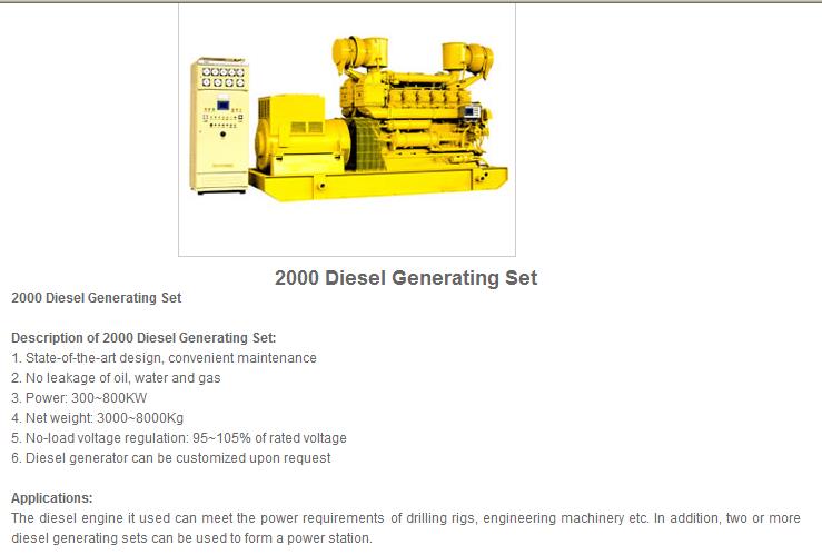 2000 generator