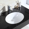 oval white vanity basin
