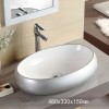 ceramic slivery oval sink