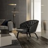 Luxury fabric arm lounge chair