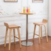 wooden bentwood bar stool