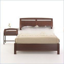 Laurier Furniture Provence Low Profile Panel Bed 6 Piece Bedroom Set