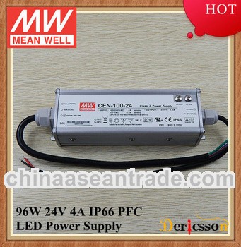 100W IP66 LED Driver 24V 4A PFC 3 years warranty CEN-100-24