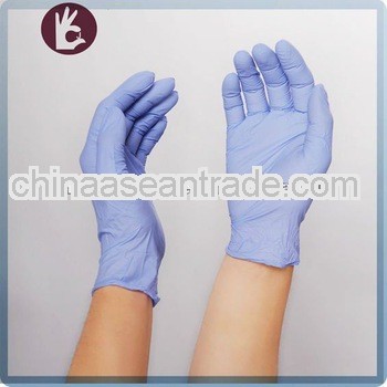 100% Latex Free Disposable Nitrile Gloves Powder Free/Nitrile gloves