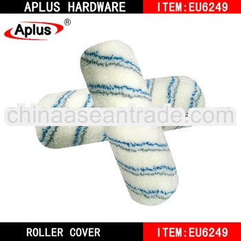 100% acrylic roller sleeve with blue and grey stripe
