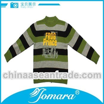 100% cotton children's striped sweater 2012