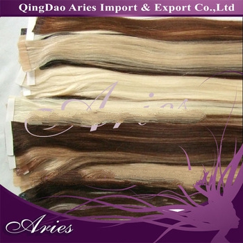 100g 40pcs 18" 20" 22" 24" INDIAN REMY Tape in Human Hair Extensions