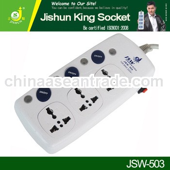 10A 3 Way Socket/Three Hole Socket Power Outlet With Switch