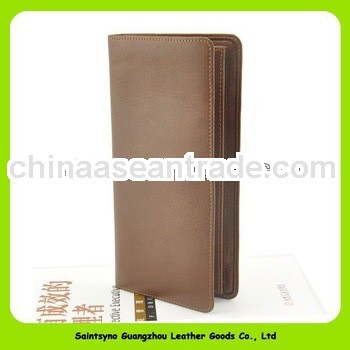 13325 Fashional design genuine leather long wallets man
