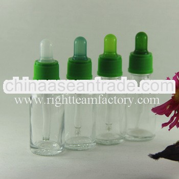 15ml/30ml empty glass bottles with dropper for vapor oil