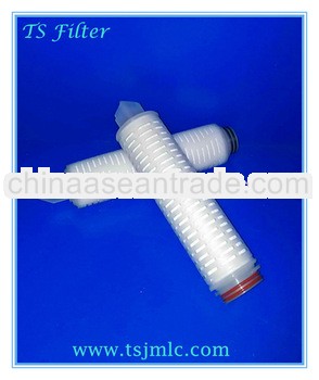 1.0um Polyvinylidene Fluoride (PVDF) filter cartridge / paper pleated filter cartridge