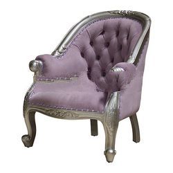 Silver Leaf Louis Tub Chair Upholstery