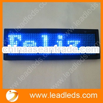 2013 Ali expresss hot selling led name tag with romantic color