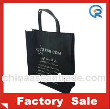 2013 Eco-friendly and cheap black non woven disposable carry bag