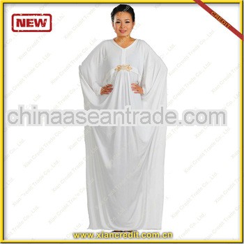 2013 Fashionable Latest New Design White Abaya women's White abaya designs islamic clothing KDT6