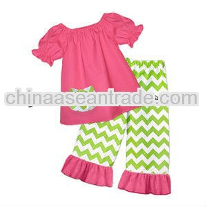 2013 Hot sale Adorable baby girls chevron cotton bodysuit Lovely colorful chevron summer outfits