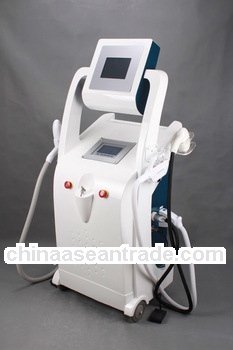 2013 Multifunction Two screen Elight RF Yag laser 3 in elight hair removal machine
