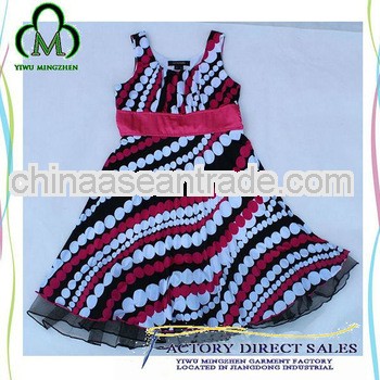 2013 Newest Water lines vest girl dress kids dresses for baby
