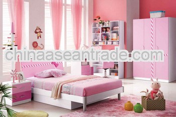 2013 cute children bedroom suite was made from E1 MDF board and environmental protection paint