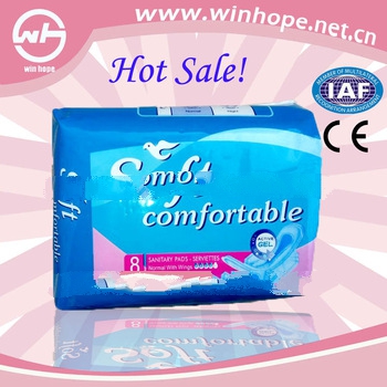 2013 factory price with high absorbency!! extra care sanitary napkin