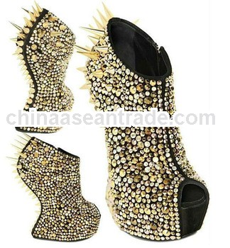 2013 fashion shoes for ladies spike wedge Paypal