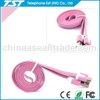 2013 hot selling colorful and fashion micro usb y cable