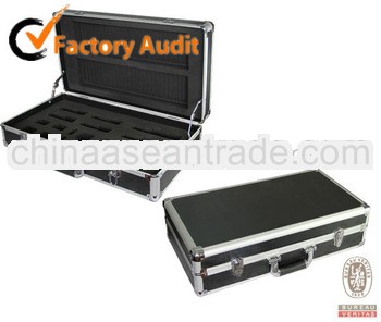 2013 new arrival functional black Aluminum tool kit case