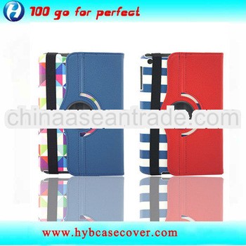 2013 new products 360 degree rotation pu leather case for ipad air/ipad 5