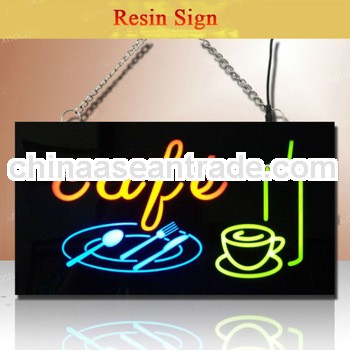 2013 new products full color waterproof coffee led sign for advertising