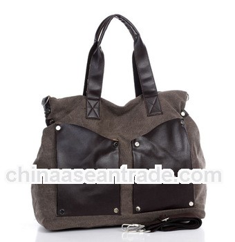 2013 new trendy canvas brand name handbags