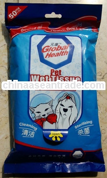 2013 popular pet cleaning wet wipes