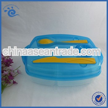 2014 Fashion Plastic Microwave Divided Food Container