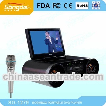 2014 Fashionable Portable Karaoke dvd Player with USB/SD