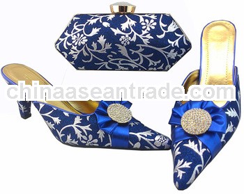2014 Italian High Heel Shoes With Matching Bag For Wedding/Party